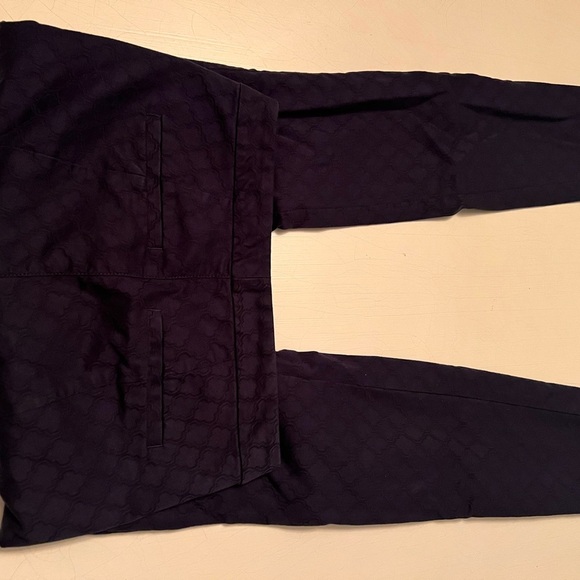 Lilly Pulitzer Women's Kelly Textured Ankle Length Skinny Pant 00 Blue Stretchy - Picture 7 of 7